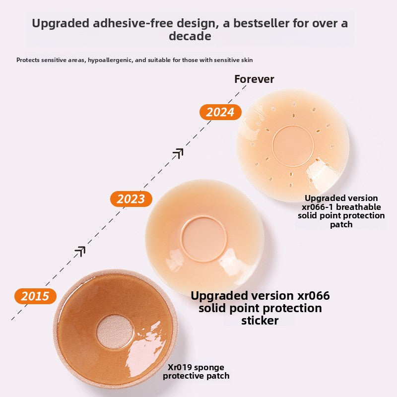 Silicone breast patch