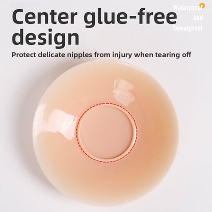 Silicone breast patch