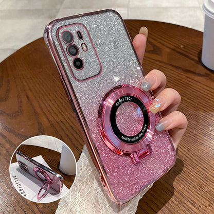 Silicone Case with Stand and Screen Protector
