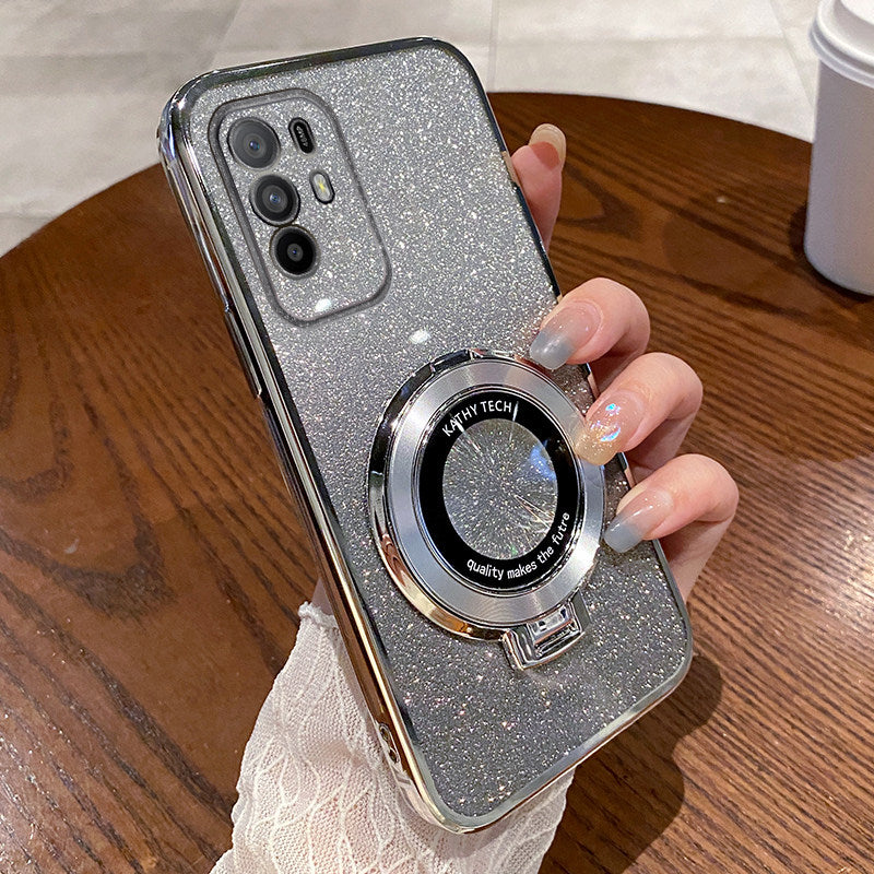 Silicone Case with Stand and Screen Protector