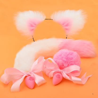 Silicone Cat Paw Tail Anal Plug