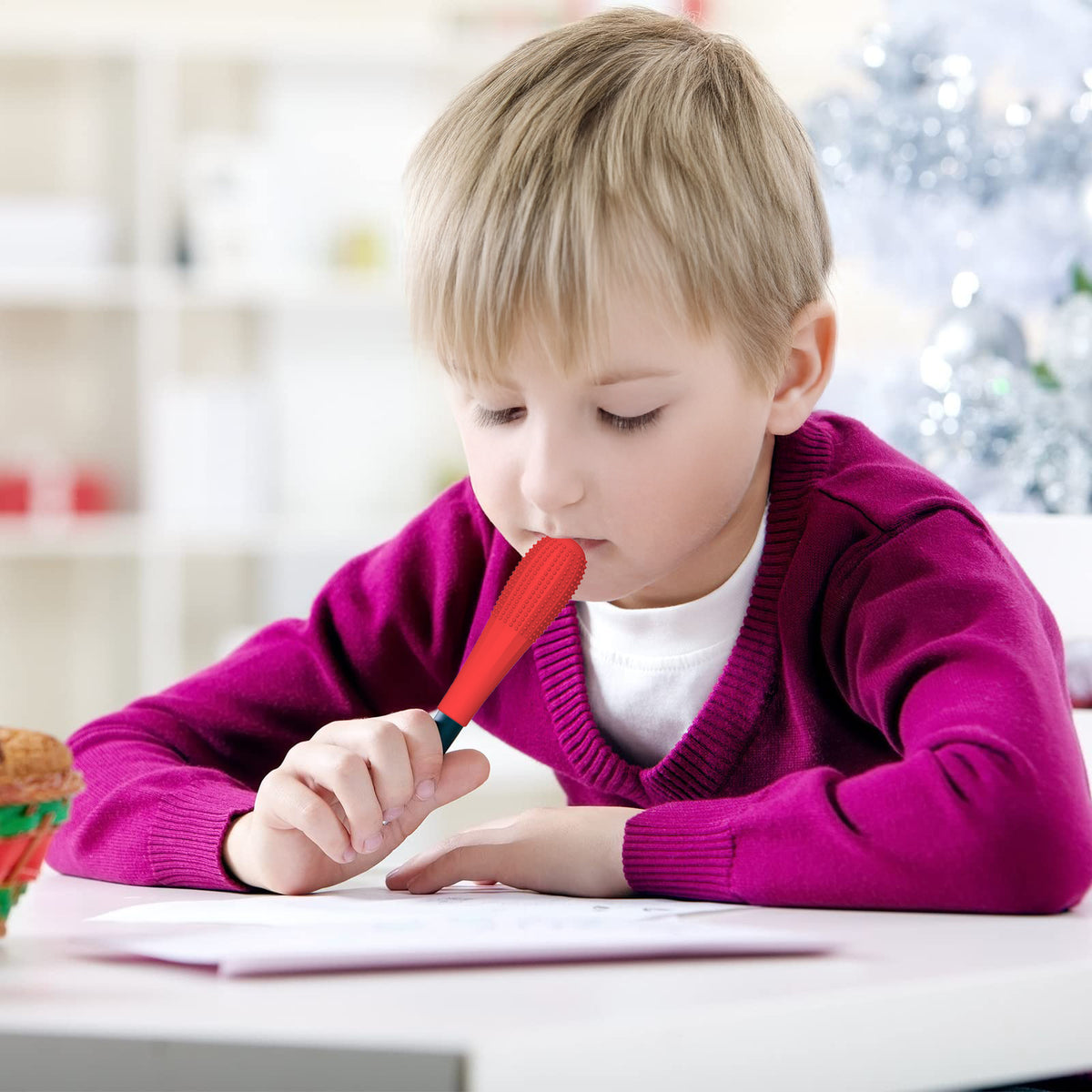 Silicone chewing toothbrush