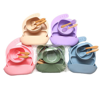 Silicone children's feeding utensils