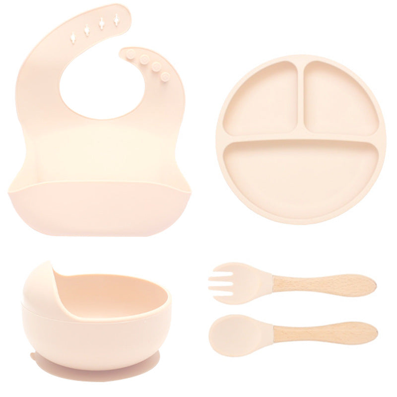 Silicone children's feeding utensils