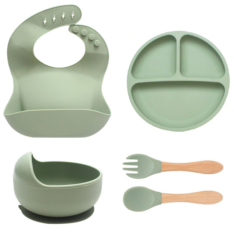 Silicone children's feeding utensils