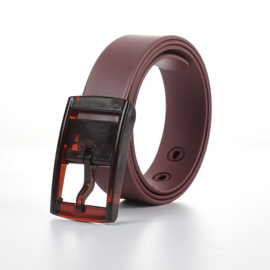 Silicone Decorative Pin Buckle Women Belt