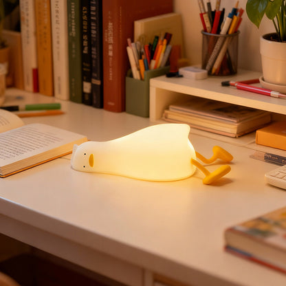 Silicone Duck Tap Light Dimmable Bedside Lamp