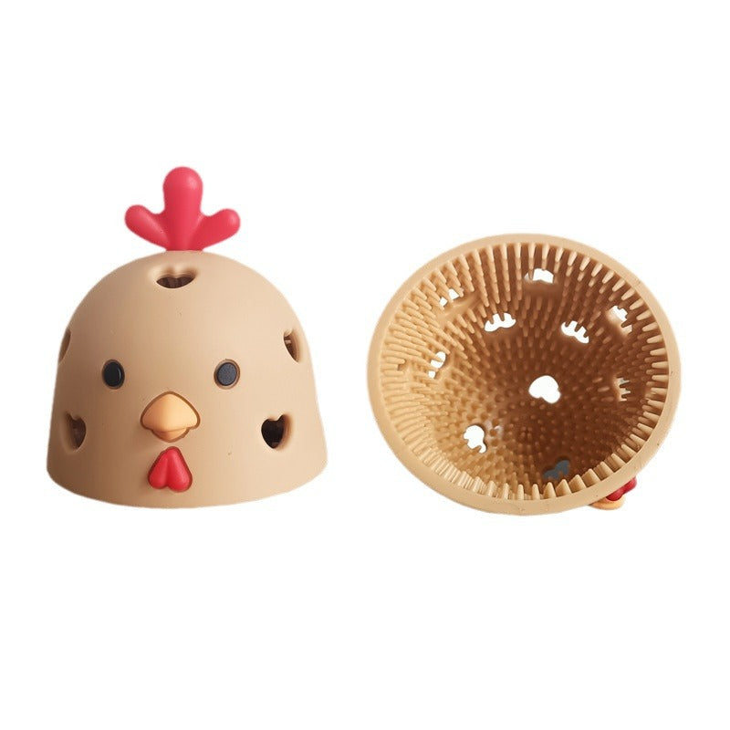 Silicone egg brush