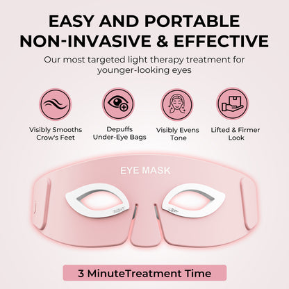 Silicone Eye Massager with Red Light and Heating