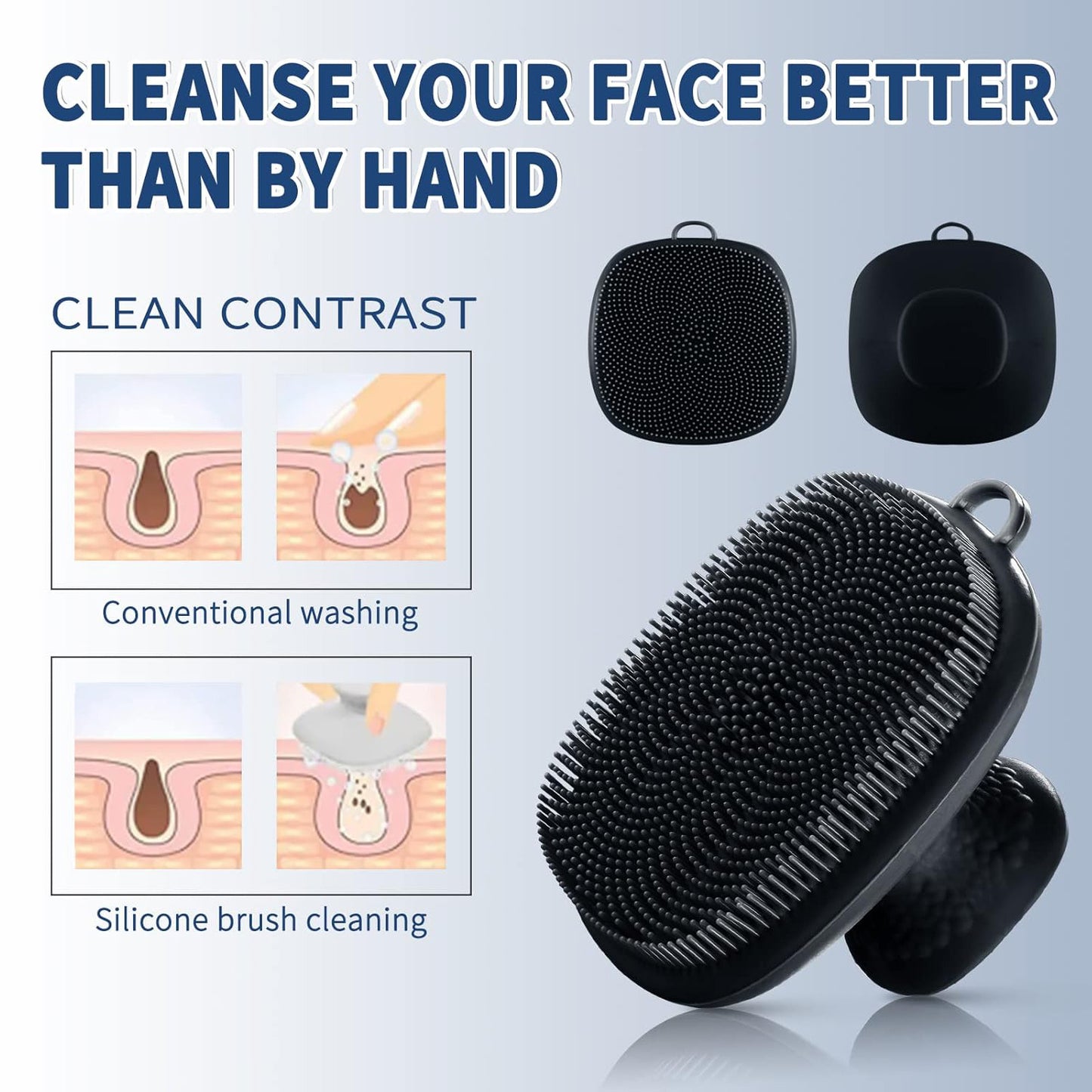 Silicone Face Cleansing Brush Gentle Exfoliating Bath Brush