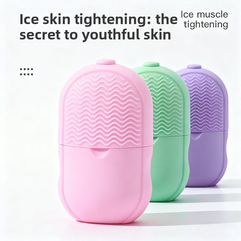 Silicone facial massage ice pack tool