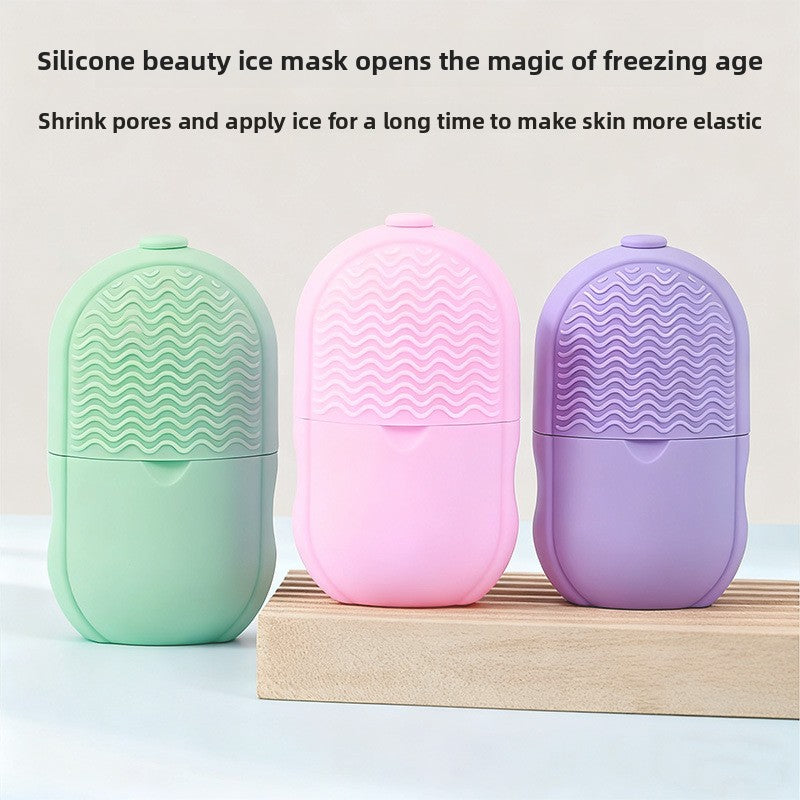 Silicone facial massage ice pack tool