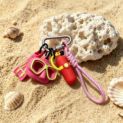 Silicone fin pendant