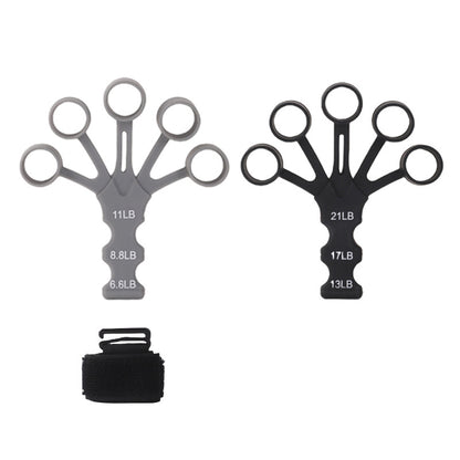 Silicone finger training grip strengthener