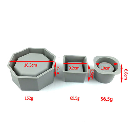 Silicone Flower Pot Mold Cement DIY Planter