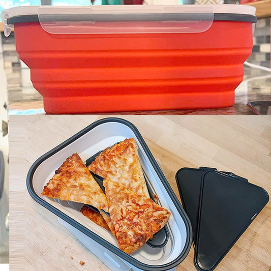 Silicone foldable pizza box