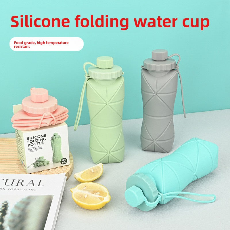 Silicone Folding Water Cup Portable Travel Drinkware