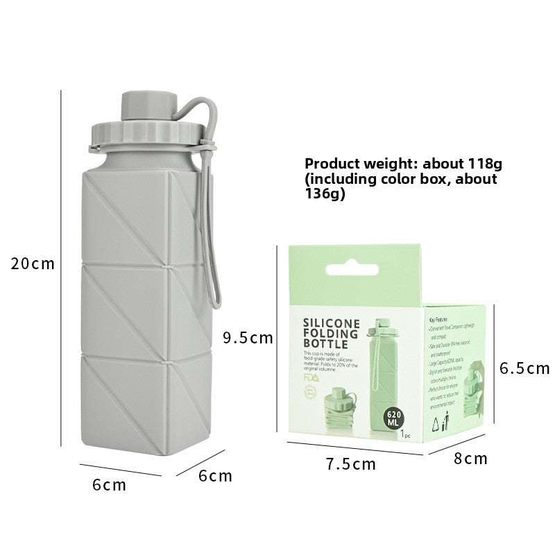 Silicone Folding Water Cup Portable Travel Drinkware