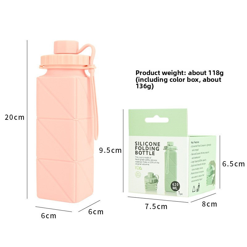 Silicone Folding Water Cup Portable Travel Drinkware