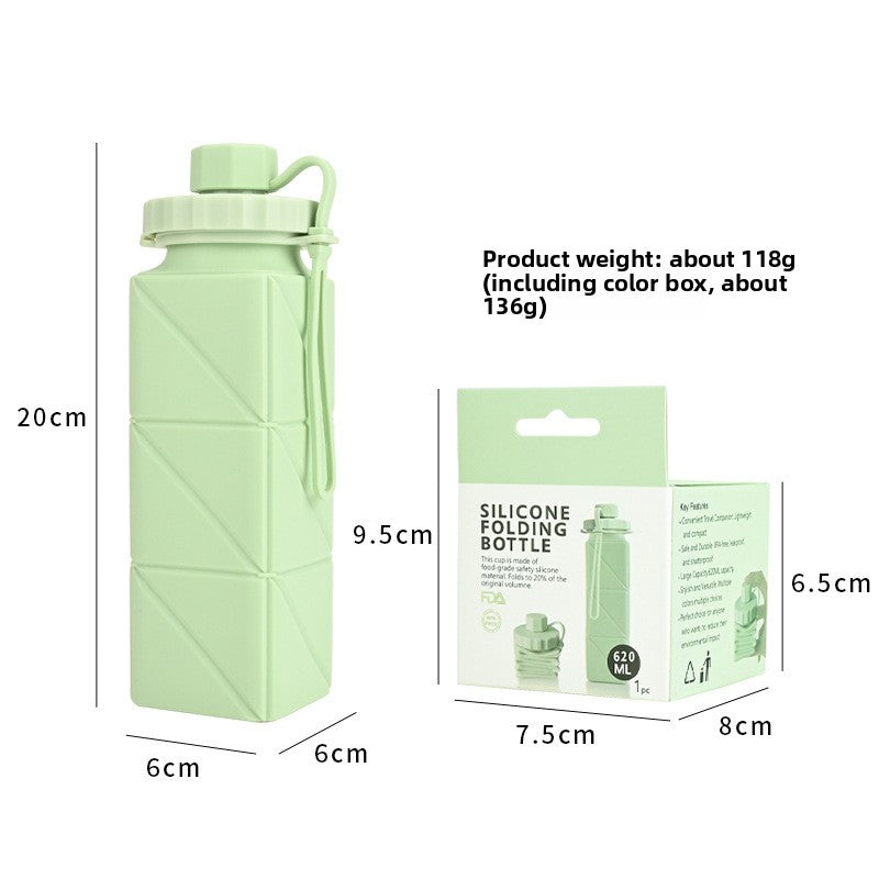 Silicone Folding Water Cup Portable Travel Drinkware