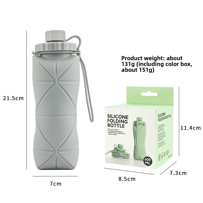 Silicone Folding Water Cup Portable Travel Drinkware