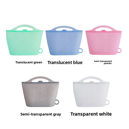 Silicone food storage bag