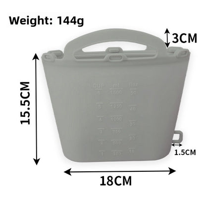 Silicone food storage bag