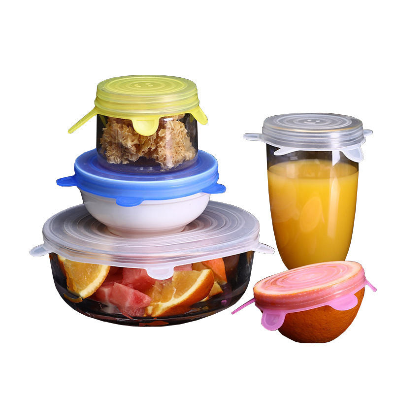 Silicone food storage lid