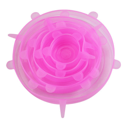 Silicone food storage lid