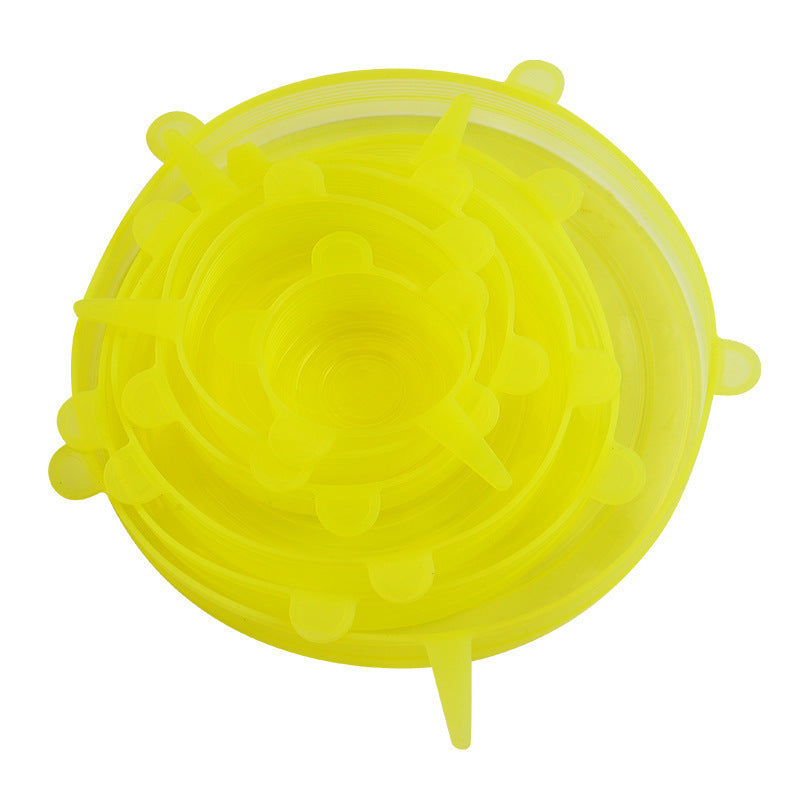 Silicone food storage lid