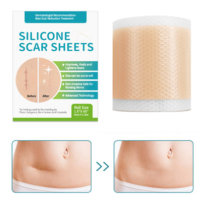 Silicone gel self-adhesive scar patch