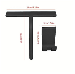 Black straight handle