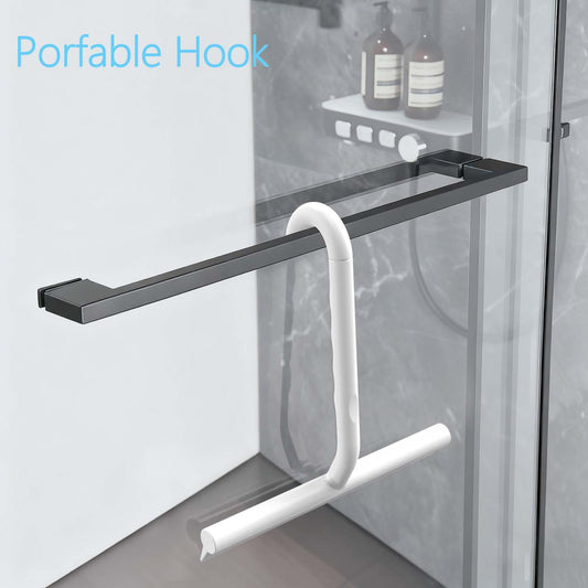 Silicone Glass Shower Scraper with Hook