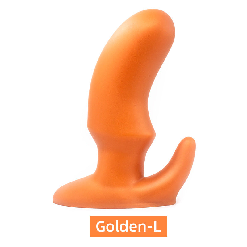 Silicone Golden Horn Silver Horn Anal Plug