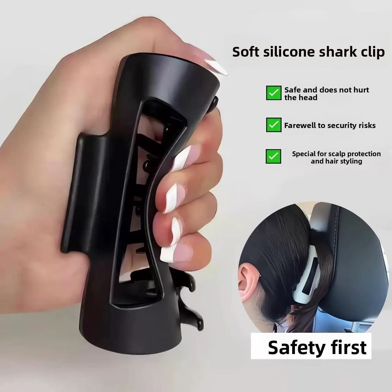 Silicone Hair Grip Clip Anti-Fall Hairpin