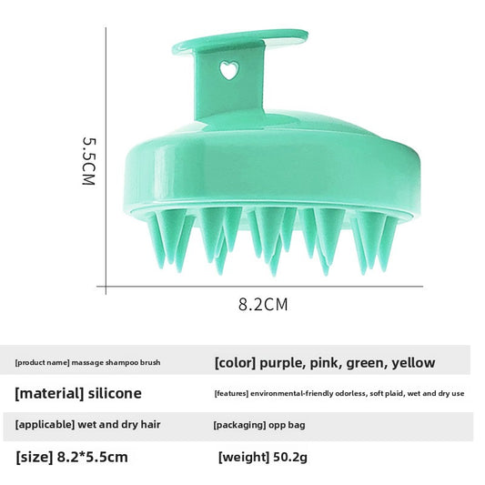Silicone hairbrush