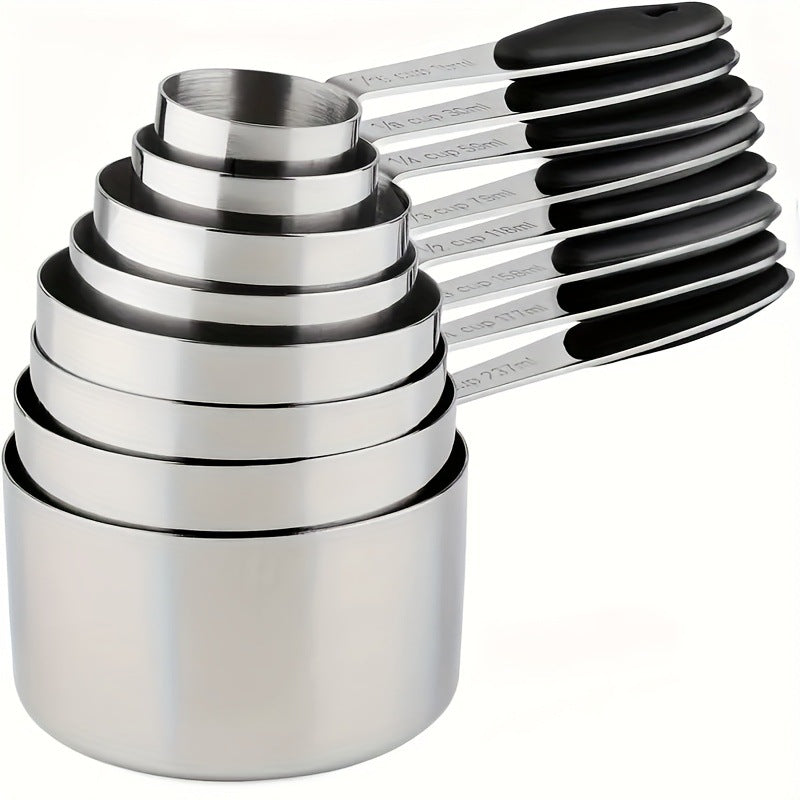 Silicone Handle Measuring Cups Spoons Set