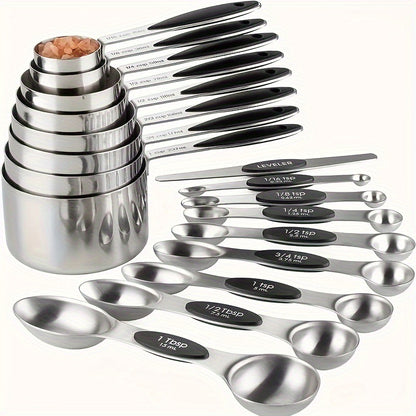 Silicone Handle Measuring Cups Spoons Set