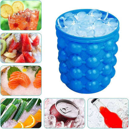 Silicone Ice Cube Tray Freeze Bucket