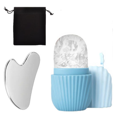Silicone ice cube tray gua sha board