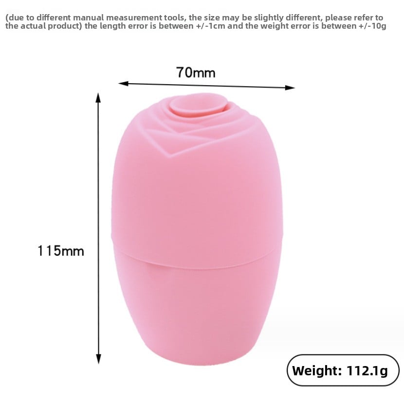 Silicone ice pack with rose-shaped ice mold