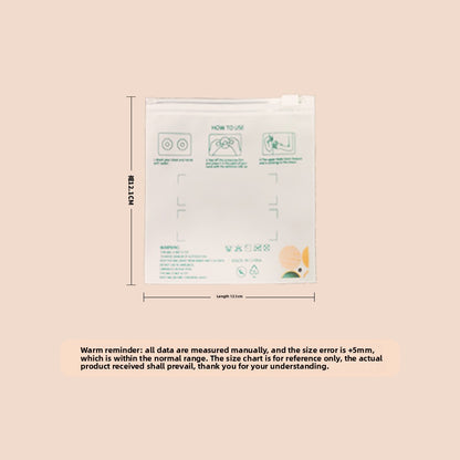 Silicone invisible gathering cream patch