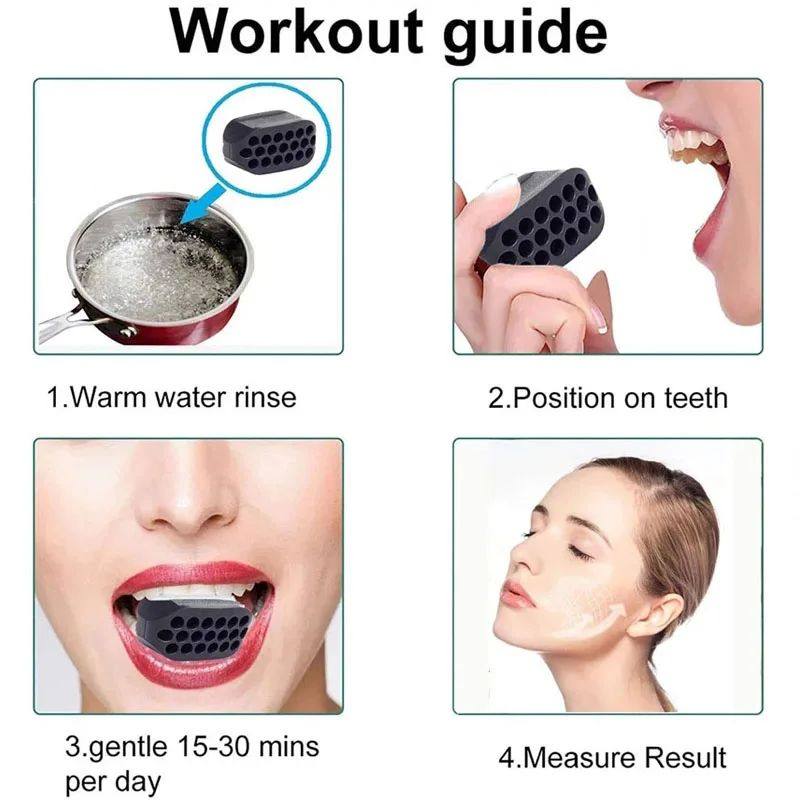 Silicone Jawline Exerciser Chew Ball for Facial Fitness