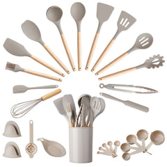 28 piece set black