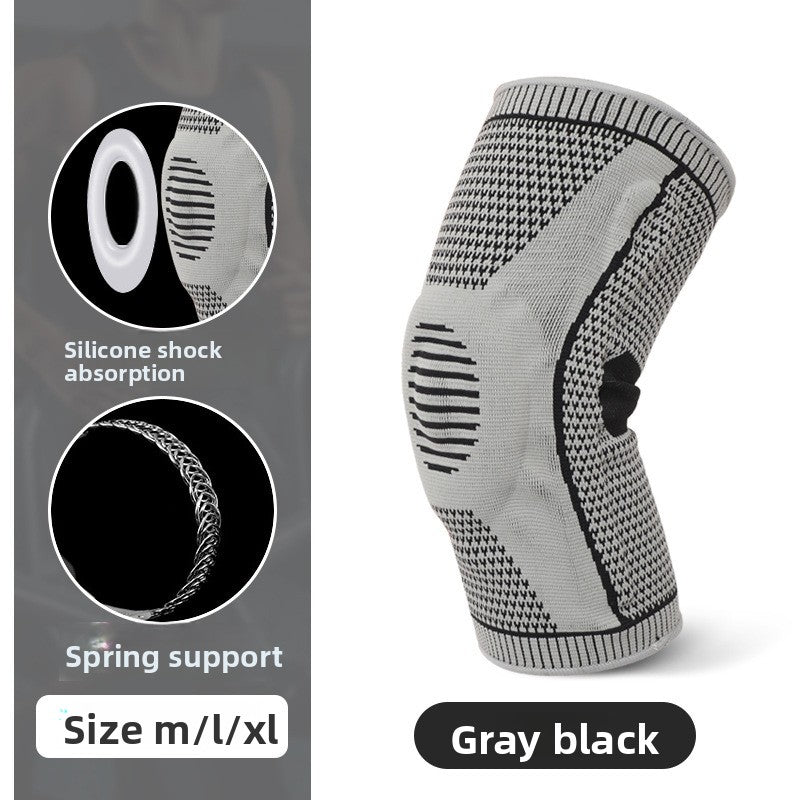 Silicone knee pad for outdoor sports and professional fitness