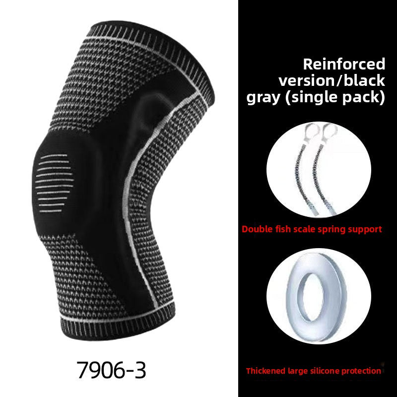 Silicone knee pads for outdoor sports