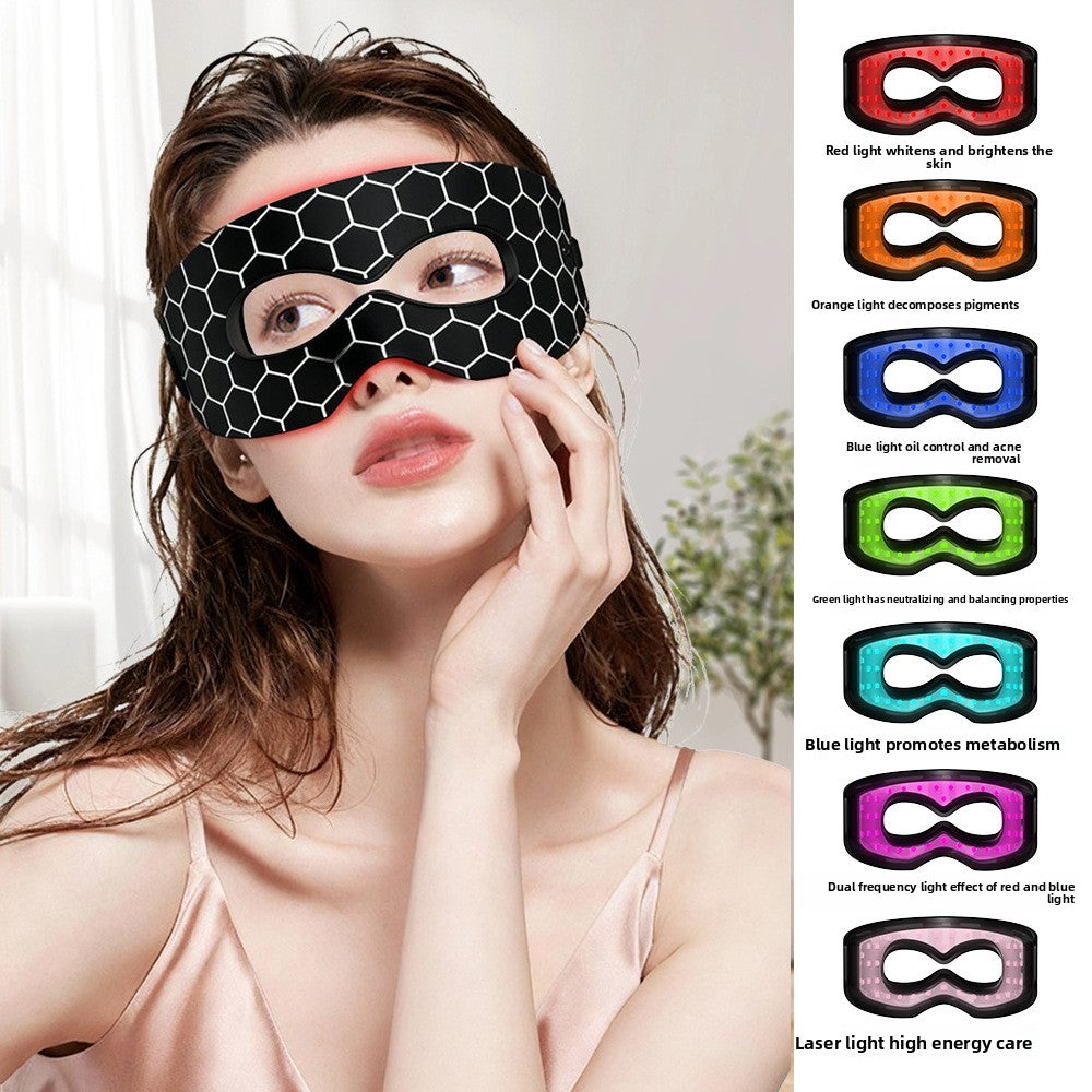 Silicone LED Eye Mask with 7-Color Light Therapy