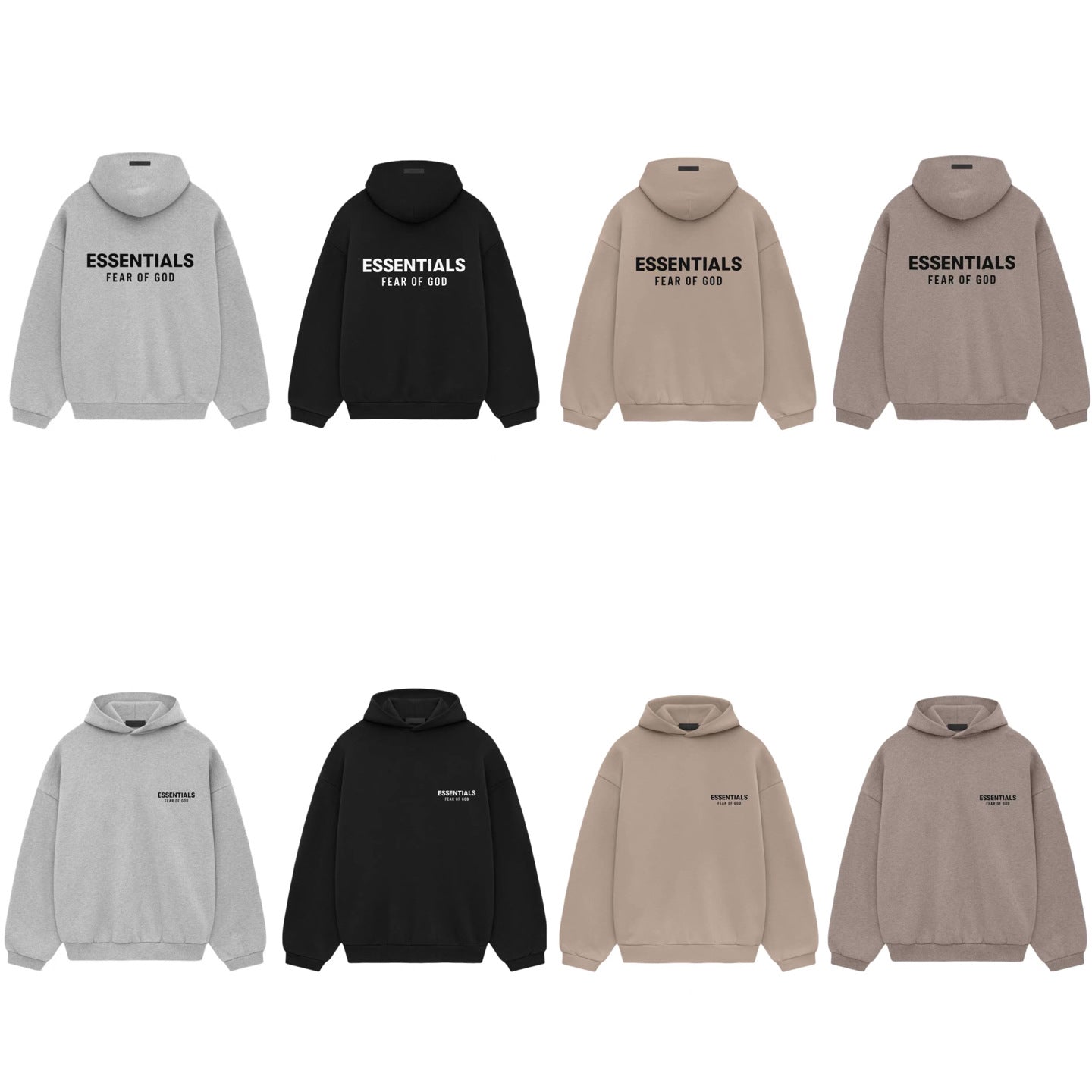 Silicone letter hooded sweatshirt