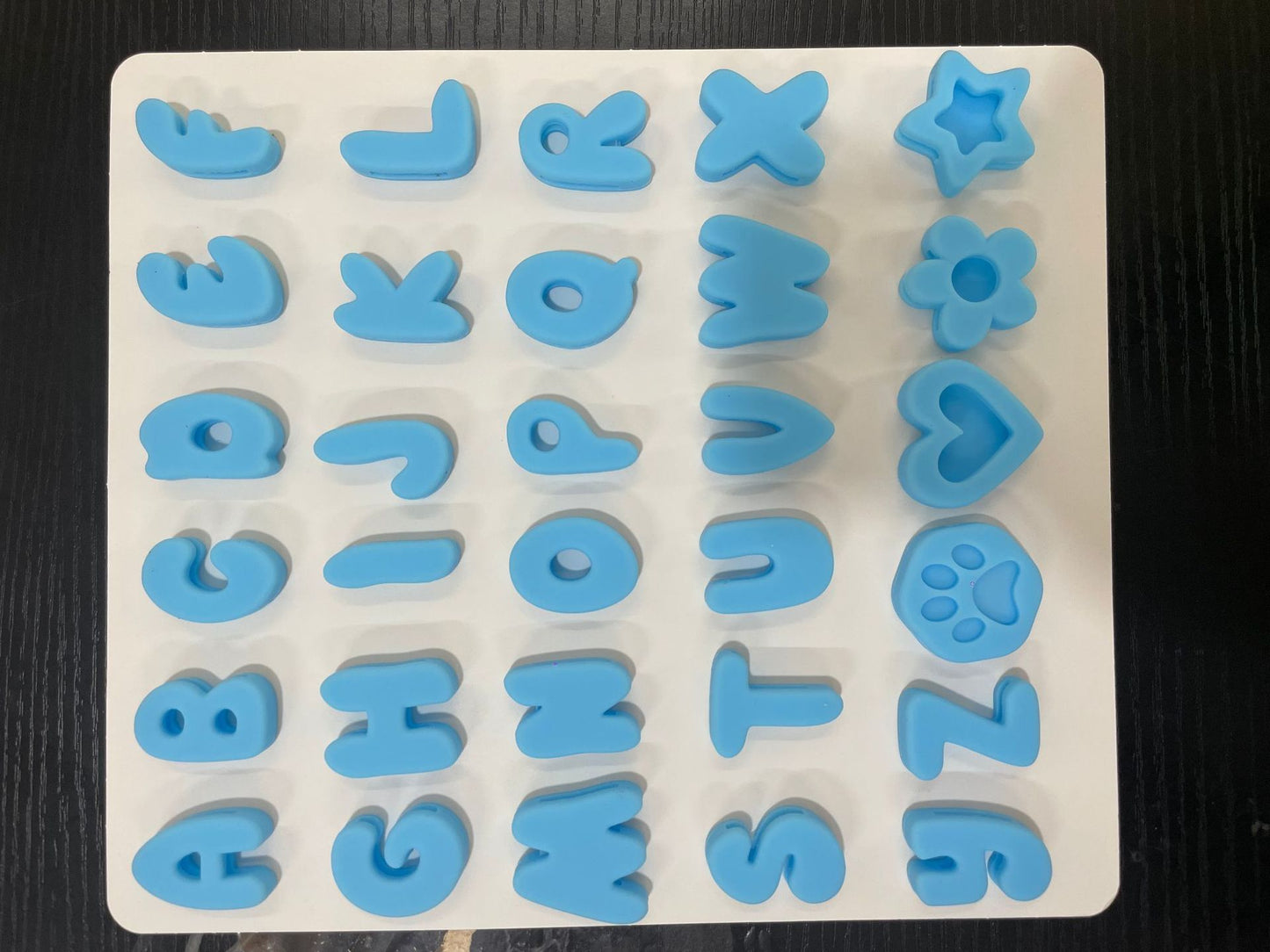 Silicone Letters Silicone Dog Pendant
