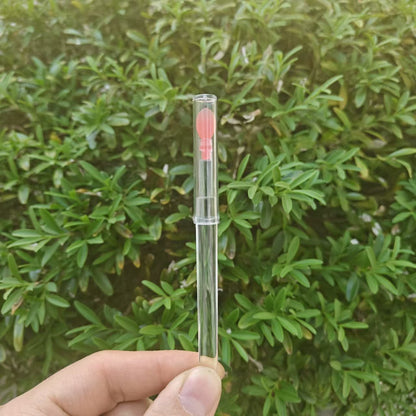 Silicone lip brush with lid lipstick brush